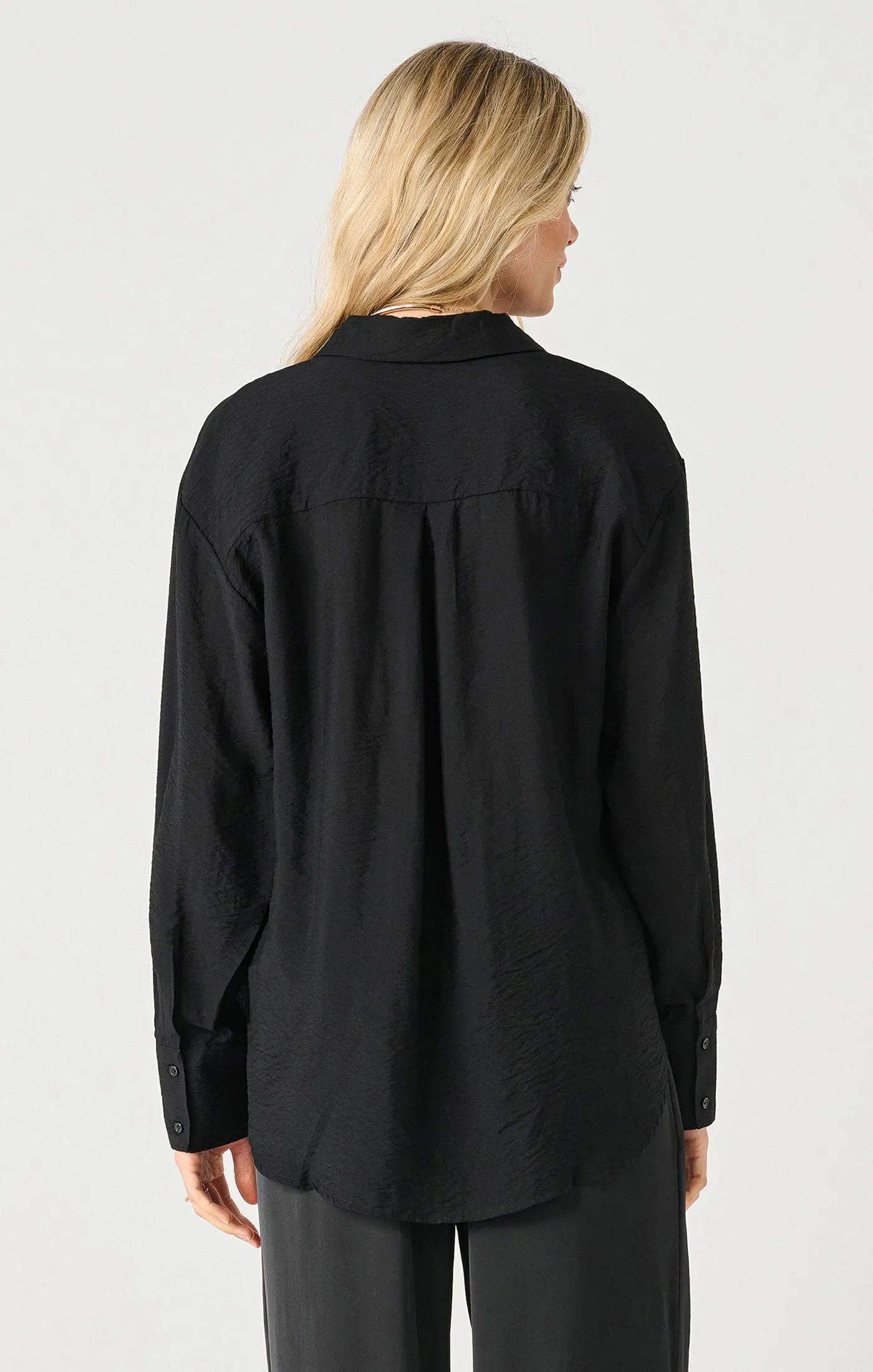 Ls Flowy Satin Blouse