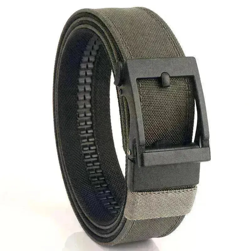 Men's Auto Buckle Belt: Thickened, Dual-use