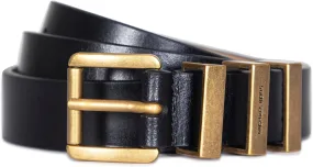 Michael Kors Women's 1 Inch Leather Belt with 3 Keepers, Stylish Fashion Accessory for Everyday Wear
