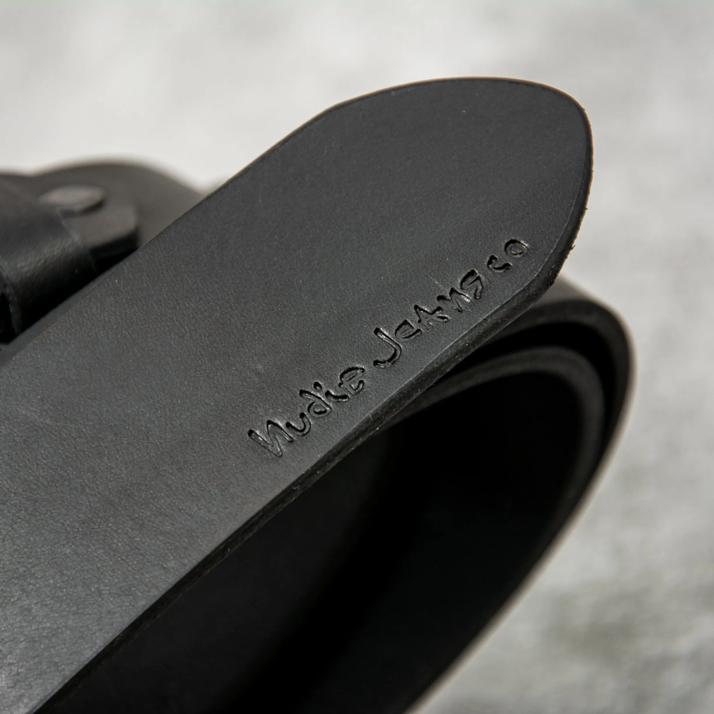 Nudie Pedersson Leather Belt - Black