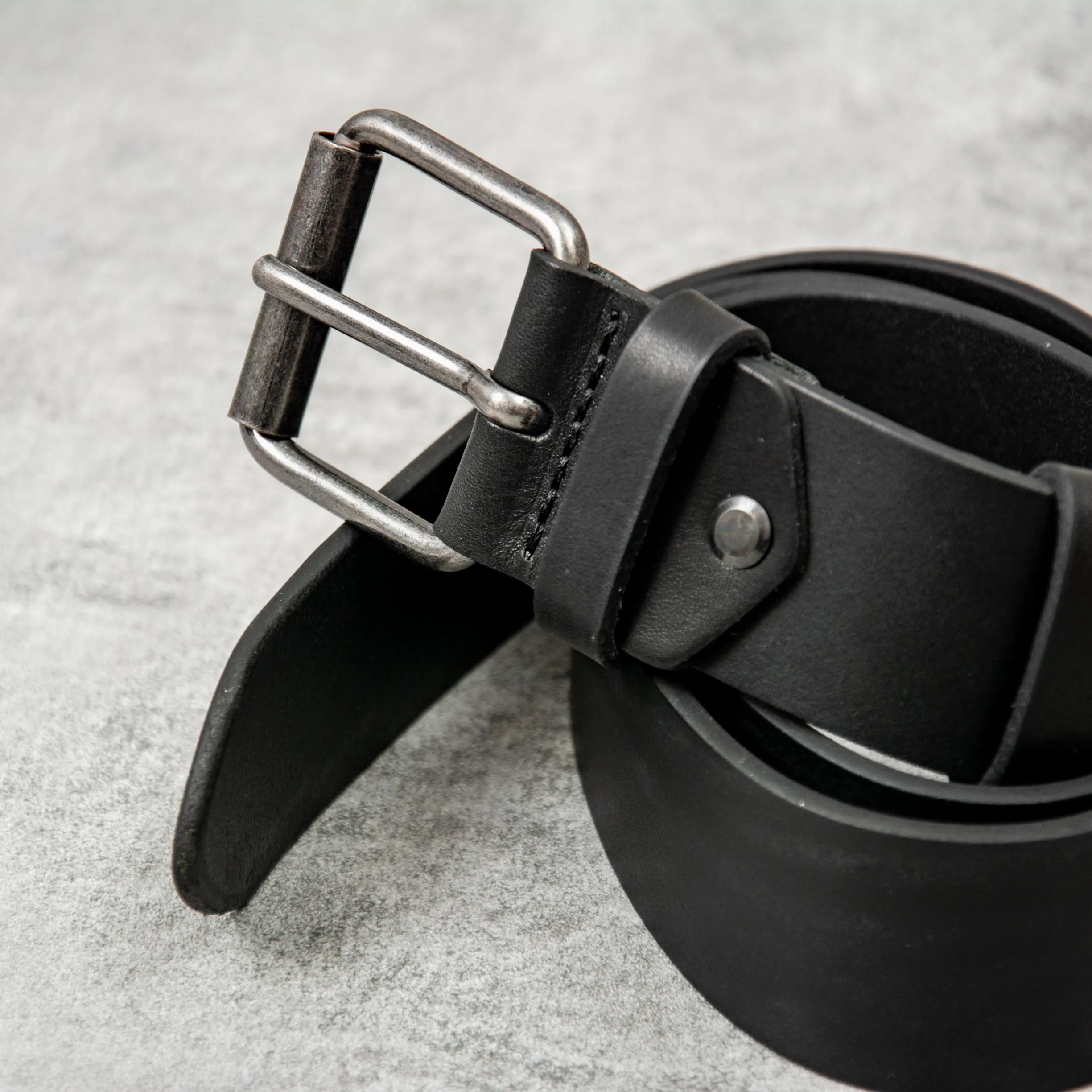 Nudie Pedersson Leather Belt - Black