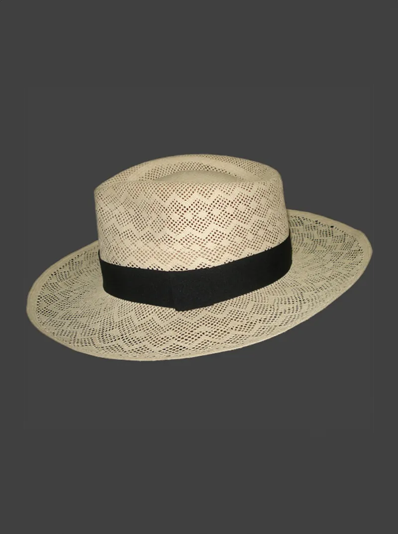 Panama Montecristi Hat - Fretwork Ausin for Men (Grade 17-18)