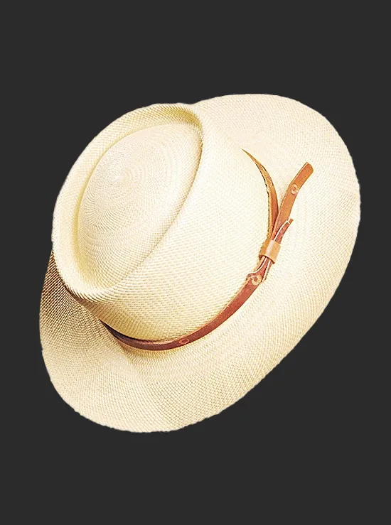 Panama Montecristi Hat - Gambler (Chemise) - (Grade 13-14)