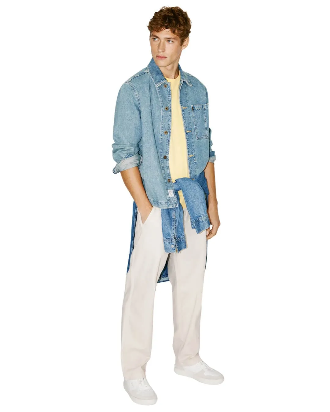 Pepe Jeans White Relaxed Comfort Trousers
