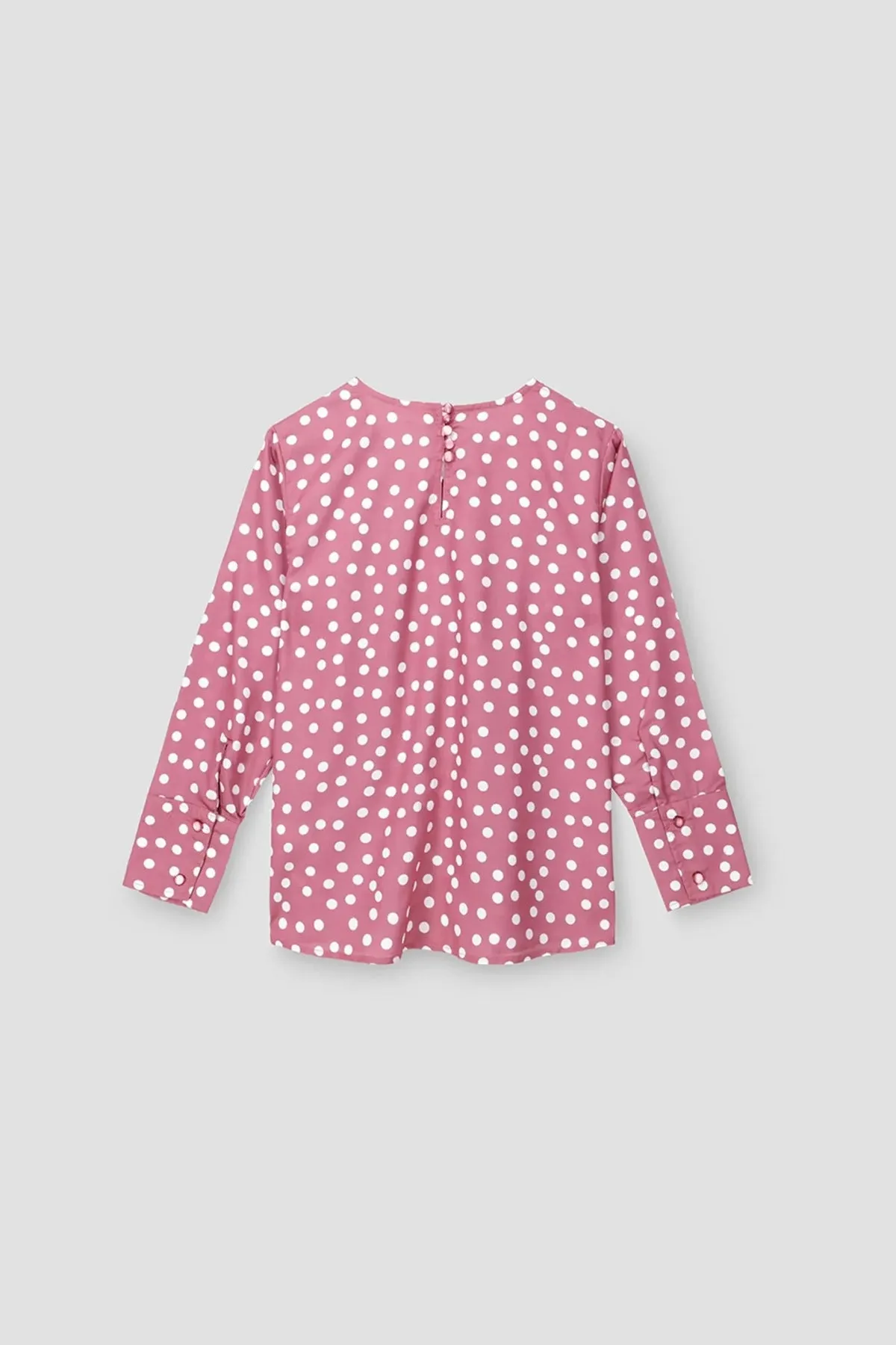 Polka Dot Shirt For Women - Mauve