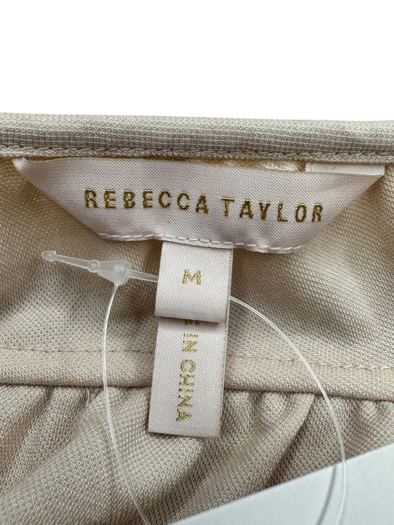 REBECCA TAYLOR Cream Tiered Blouse Size M