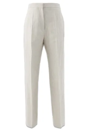 Relaxed Linen-blend Tailored Trousers