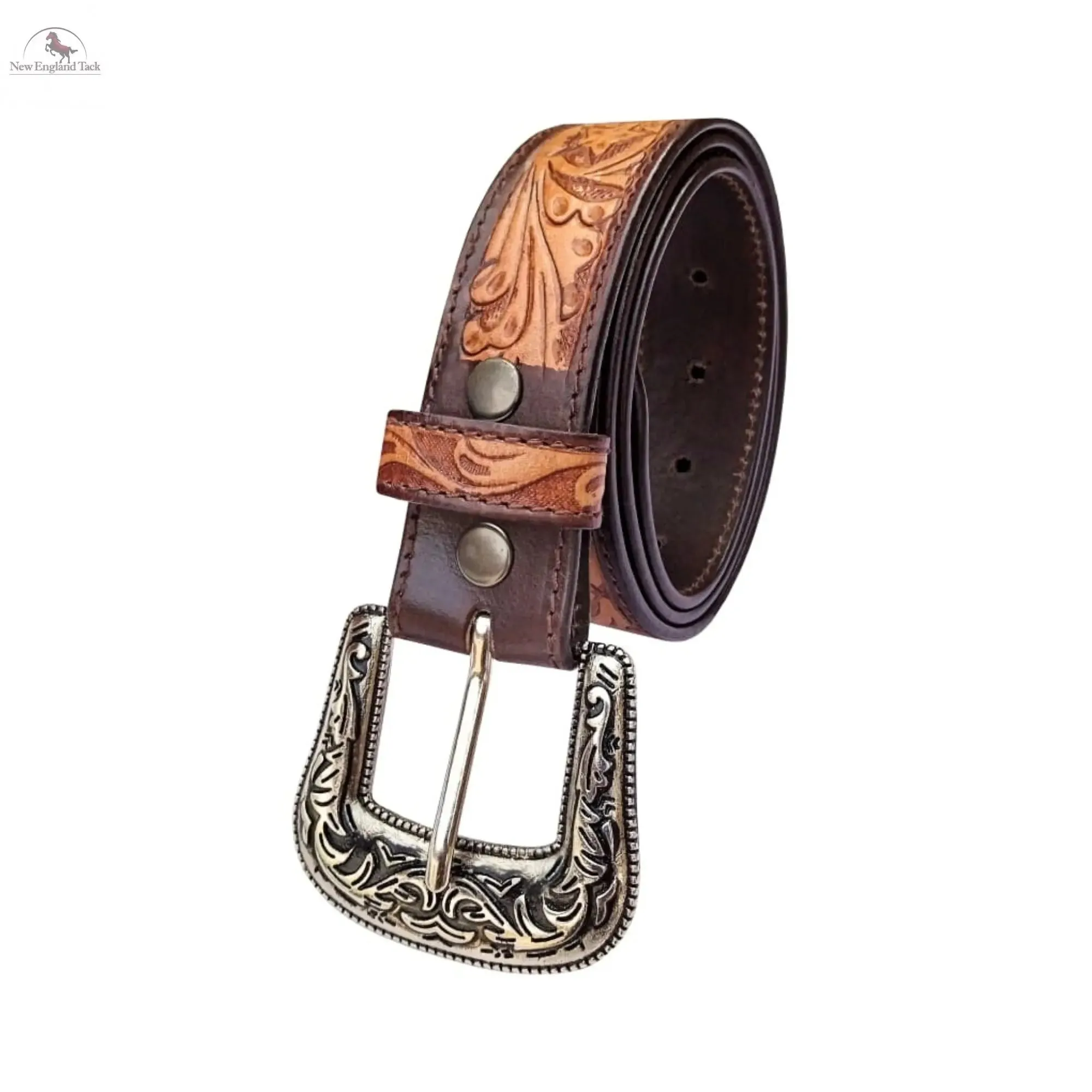 RESISTANCE Western Cowboy Cowgirl Belts For Women With Big Buckle, Plus Size Women's Brown Western Belt