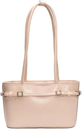 Solid Simple Belt Shoulder Bag PU Leather Commuter Underarm Bag Stylish Outdoor Trip Bags for Women Trendy 2025