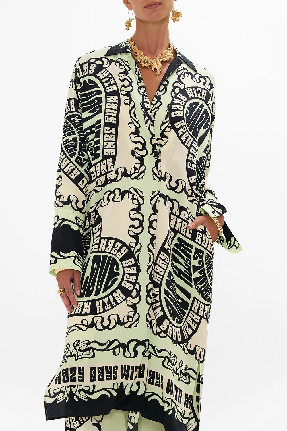 SPLIT CUFF SOFT COAT DOUBLE DUTCH