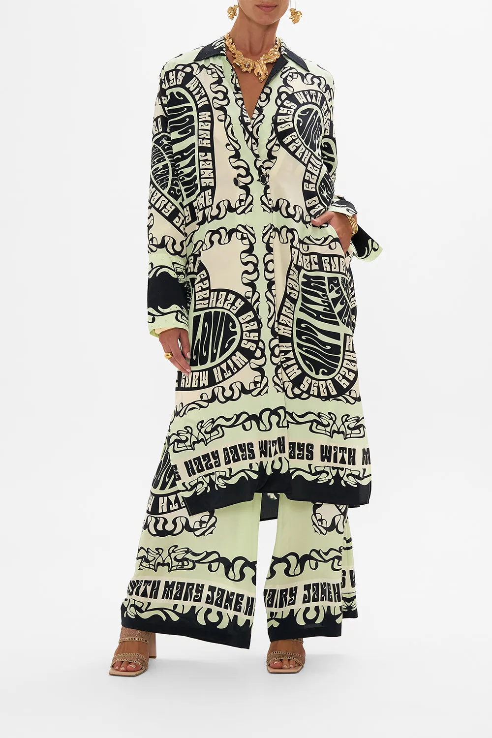 SPLIT CUFF SOFT COAT DOUBLE DUTCH