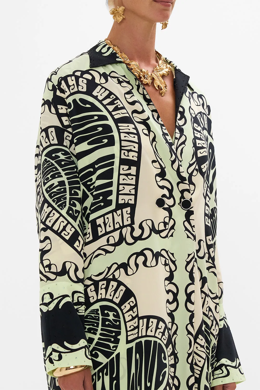 SPLIT CUFF SOFT COAT DOUBLE DUTCH