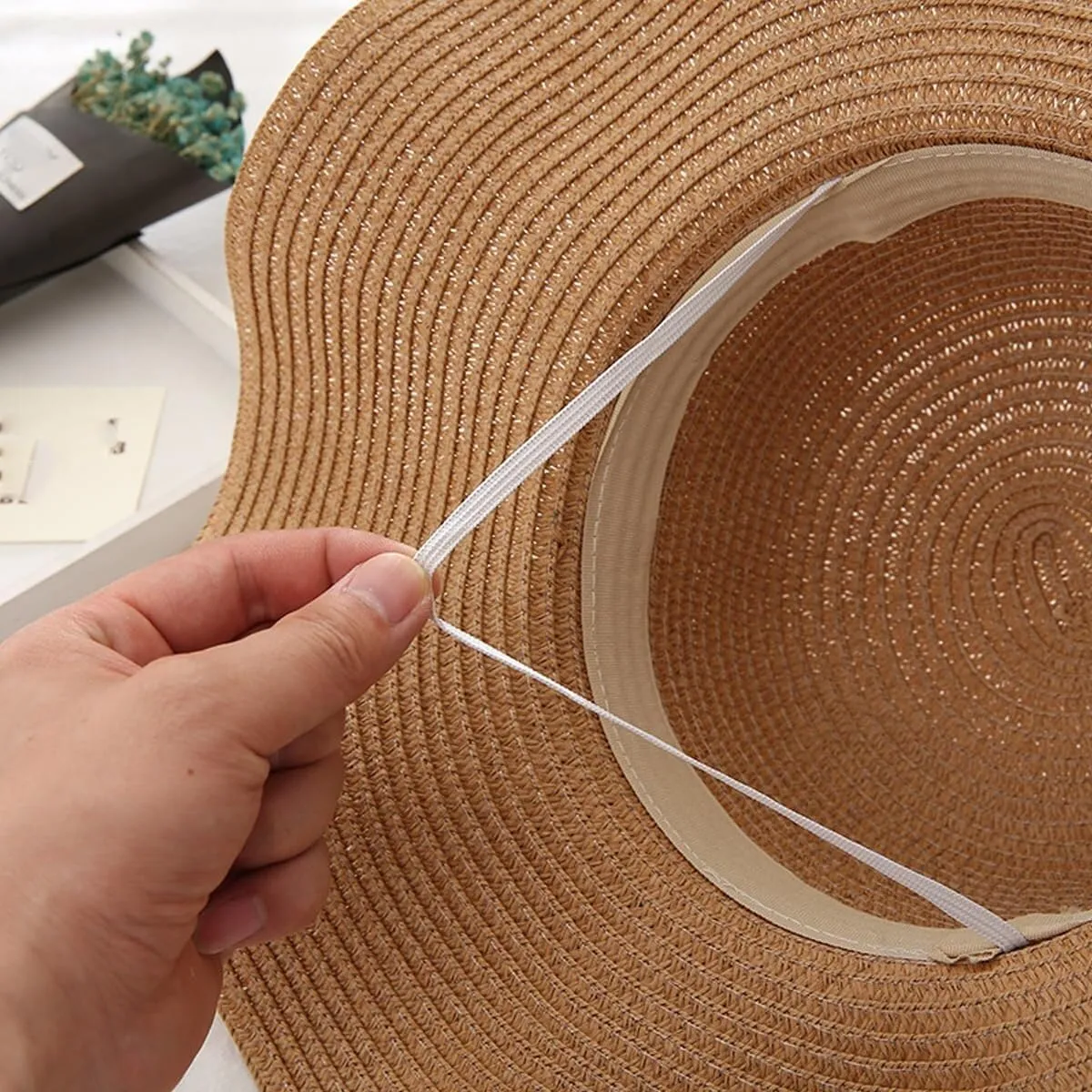 Straw Sun Hats for Women Elegant Bowknot Summer Beach Hat Wide Brim Outdoor UV Protection Visor Hat Casual Bucket Hat