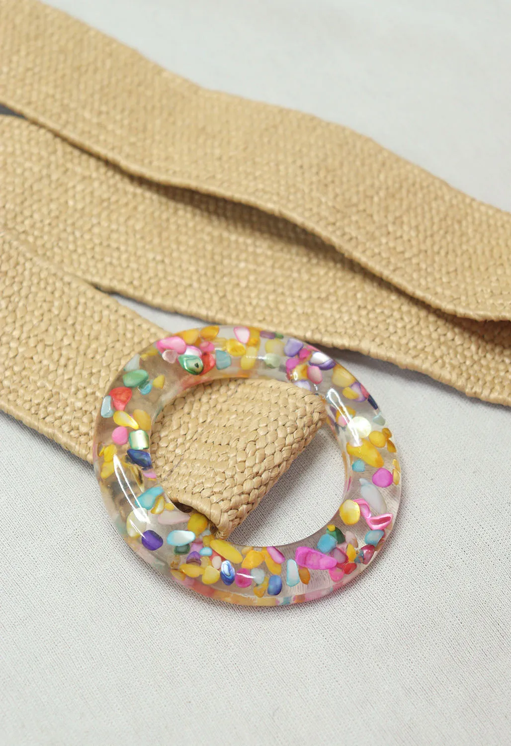 Stylish Pastel Braided Belt for a Chic Look