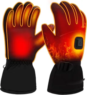 SVPRO Heated Ski Gloves - Battery Heated Electric Hand Warmers for Men & Women - Winter Sports, Hunting, Outdoor Thermal Gloves