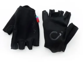 VELOCIO SIGNATURE SUMMER FINGERLESS RACE BLACK GLOVES ACCESSORY