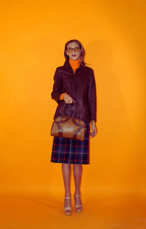 Vintage Soft Leather Coat