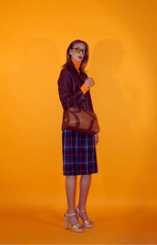 Vintage Soft Leather Coat