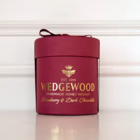 Wedgewood Small Hat Box - Dark Chocolate & Strawberry containing 20 Bon Bons