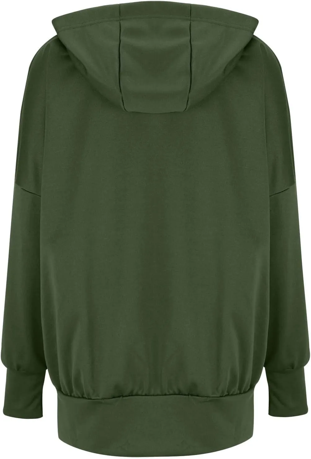 Women's Full Zip Hoodies Casual Loose Hooded Sweatshirt Jackets Soft Outerwear Fall Winter Track Jacket with Pocket