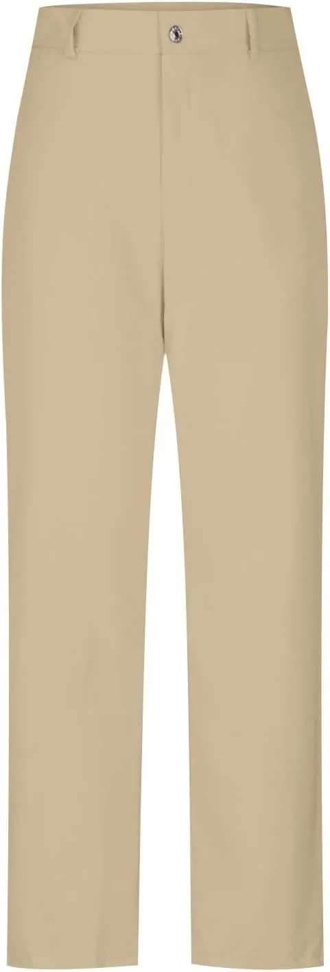 Women's High Waisted Business Pants Straight Leg Pleated Elegant Office Slacks 2025 Stretchy Trousers with Pockets