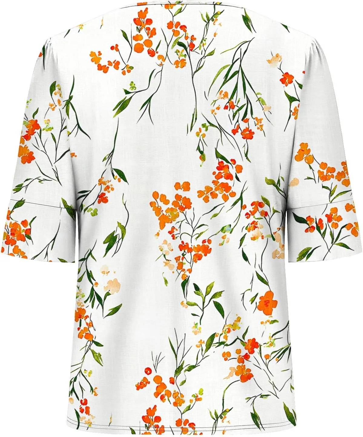 Women's Short Sleeve Shirts Square Neck Summer Tops Dressy Casual Basic Tees Ladies Loose Flowy T Shirts Blouses